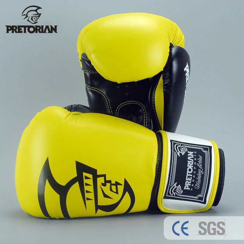 PU LEATHER BOXING GLOVES FOR MEN AND MEN PRETORIAN TIWNS MUAY THAI Training box 5 colors 10-16 ounces W241010