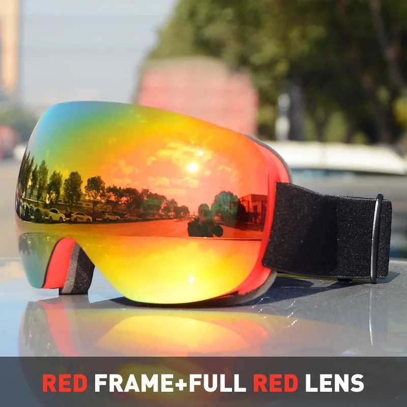 Loogdeel Ski Goggles Mens Ski Goggles Snow Glasses UV400 Protective Double Layer Outdoor Ski Glasses CL241010