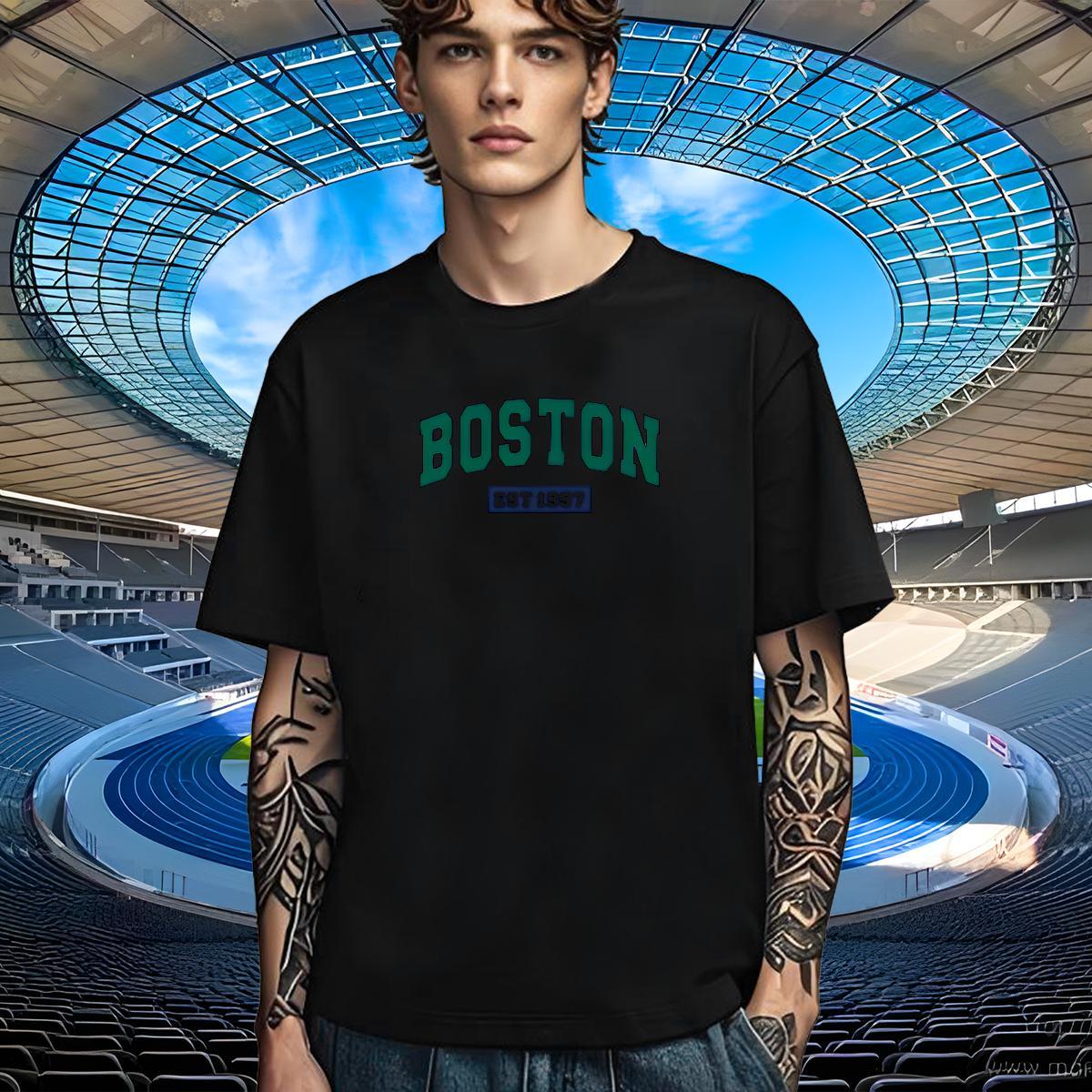 Brand Mens T Shirts 230g Cotton letter Hip Hop Street Custom Cartoon Short Sleeve Soft Men Tshirts Casual New Tops Shirt