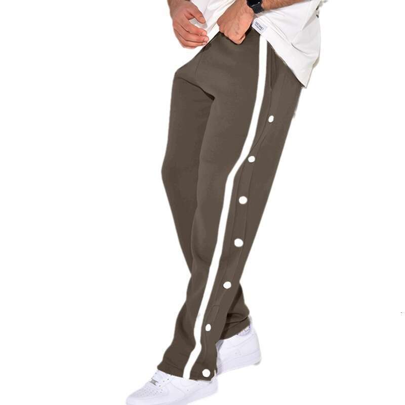 loose Men's sports Breasted pants Overalls with Drawstrings for spring Wear