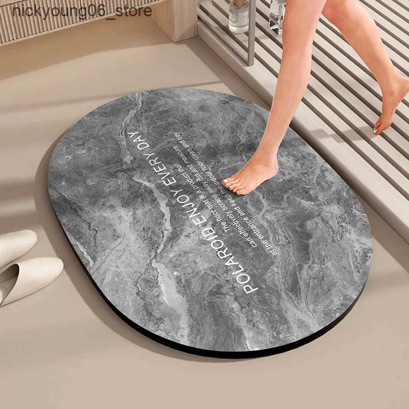 Non-Slip Bath Mats Vintage Bathroom Rug Bath Mat Super Absorbent Foot Mats Quick Dry Non-slip Shower Floor Carpet Toilet Pad Doormat Washable L240910