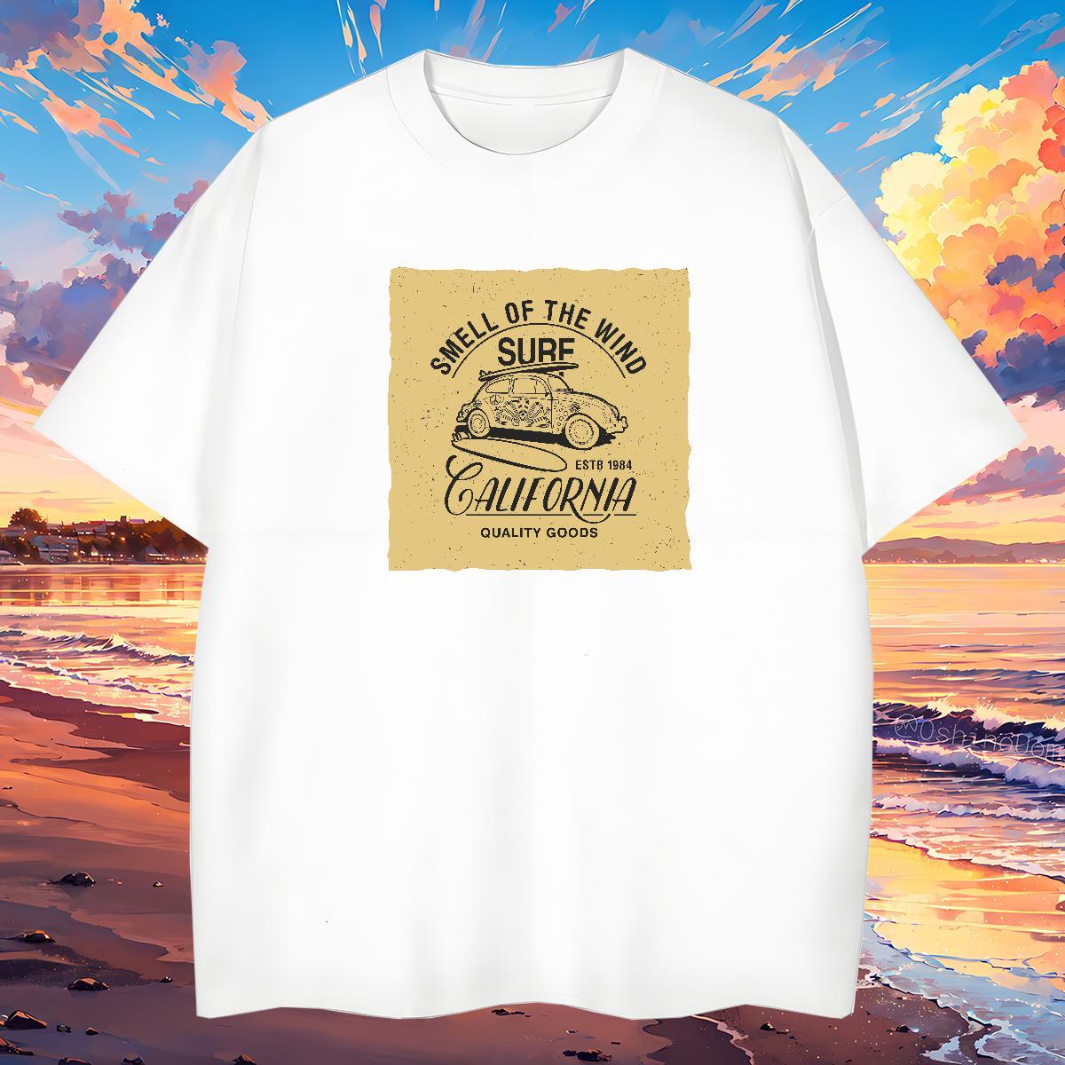 High Quality T-Shirts 230g Pure Cotton car Street Wear Anime Breathable Soft Men Tshirts Casual New Clothings