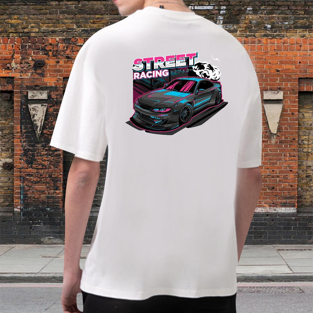 Comfortable T shirt 230g Pure Cotton car Outdoor Custom Printing Breathable Mens Tshirts Fashion Tee Shirt