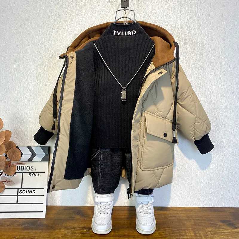 Down Coat Childrens winter down jackets boys toddlers girls clothing thick and warm hooded jackets Parka youth clothing outerwear snow jackets H241010