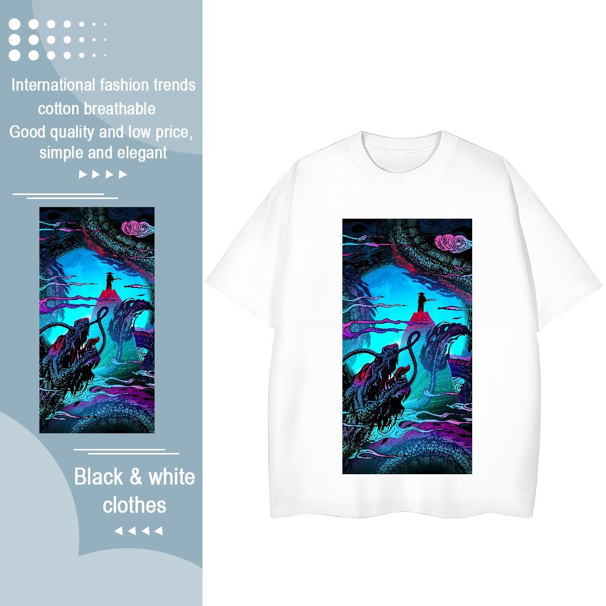 Designer T-Shirts for Women 230g Pure Cotton Short Sleeve O-Neck Casual person Womens Tshirts High quality Anime Top Shirts