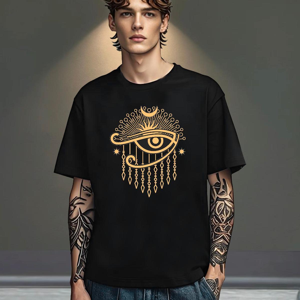 Loose Fit T-Shirts for Men 100% Cotton 230g eyes Casual Beach Custom Print Oversized O Neck Short Sleeves Couples T Shirts Fashion Designer Clothes