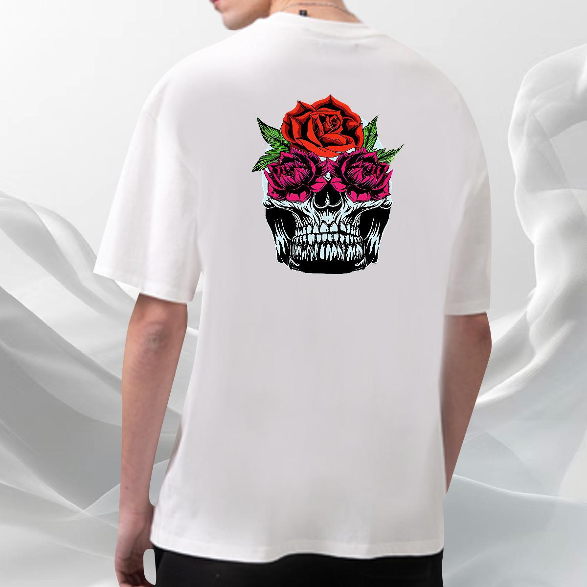 Designer T shirt 100% Cotton 230g skull Home Outdoor Custom Printed Breathable Crew Neck Tshirts Fashion Tee Shirt