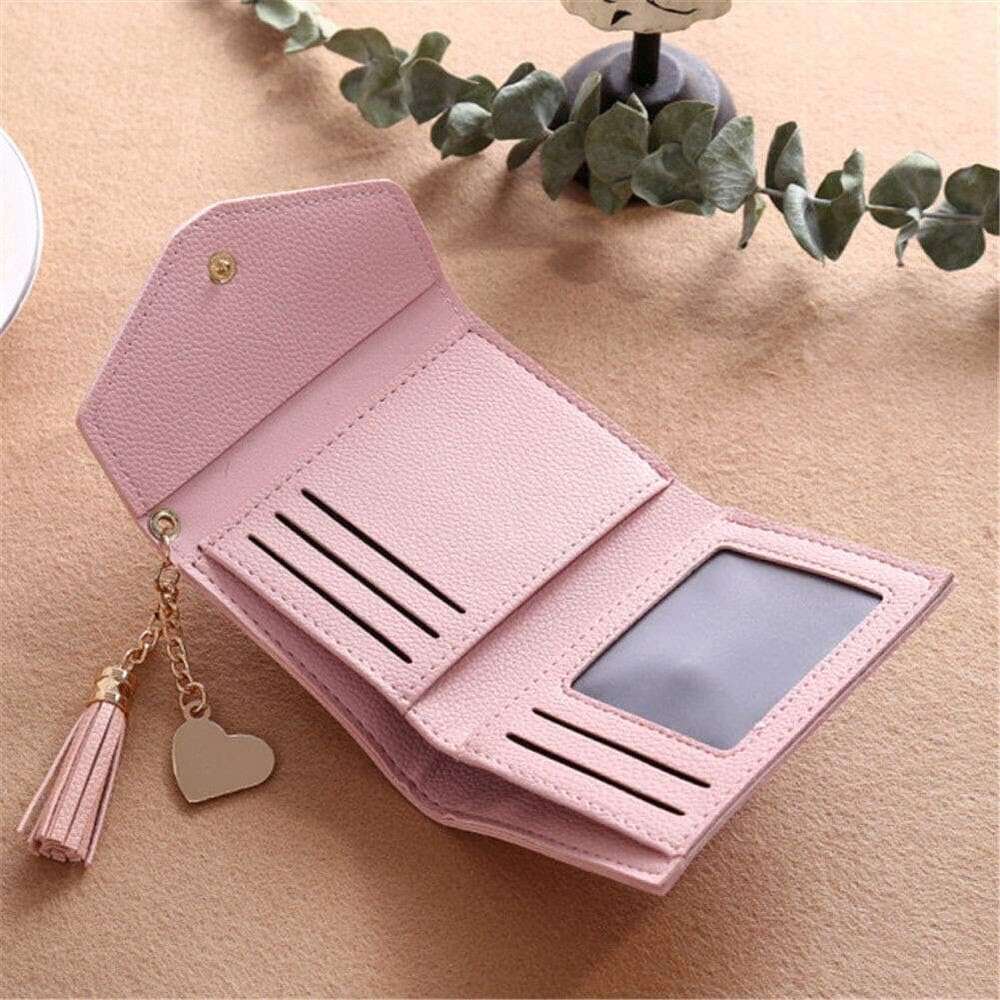 Small Wallets for Women Mini Credit Case ID Window Card Holder Coin Purse