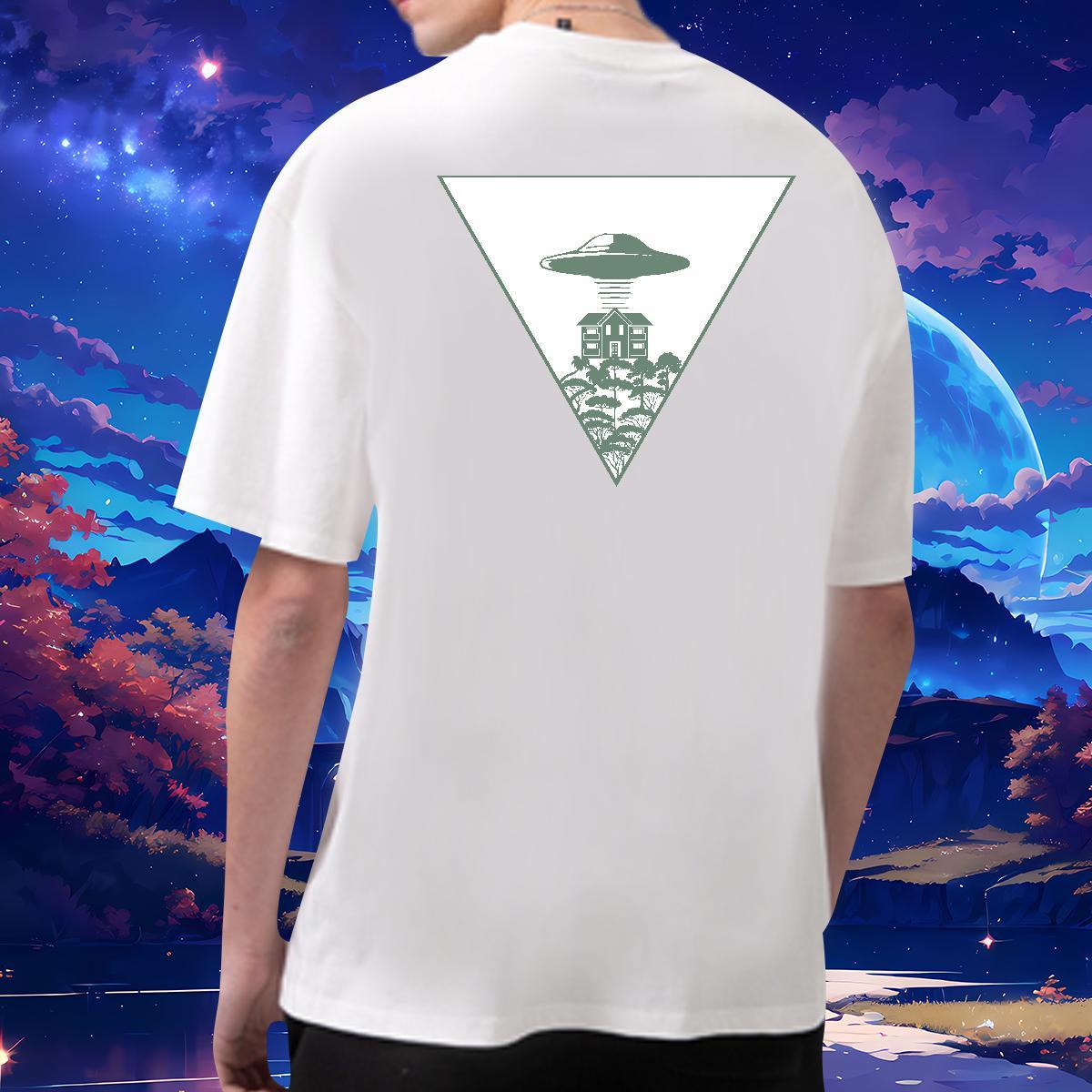 Comfortable T shirt 230g Cotton ET Daily Outfit Skull Breathable Short Sleeve Men Clothes T-Shirt Factory Direct Clothings