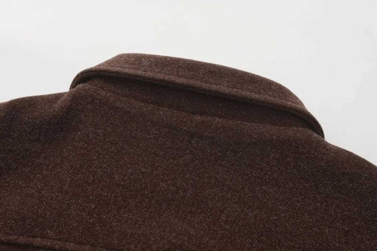 Mens Autumn Winter New Woolen Jackets Mens Fashion Business Casual Slim Solid Wool Coats Street Outdoor High Quality Outerwear LX241010