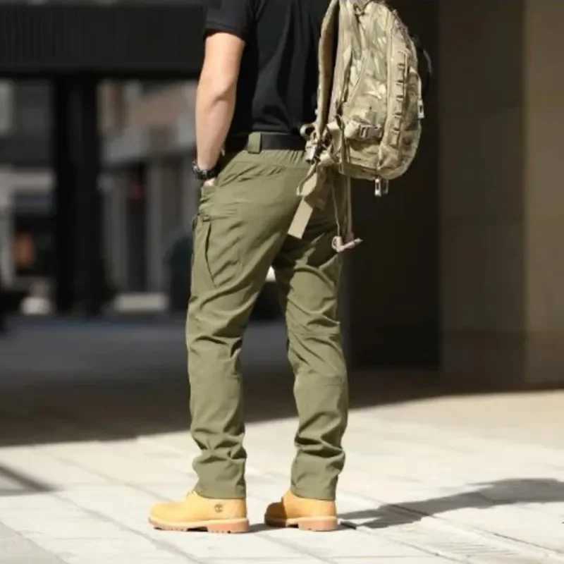 New unique special forces fans including stretchy breathable tactical pants multi pocket front zipper outdoor casual W241009