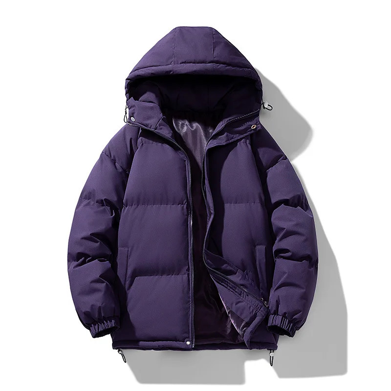 winter park mens cotton padded jacket mens inflatable jacket outdoor hooded jacket casual windproof jacket thick warm jacket mens jacket 241007
