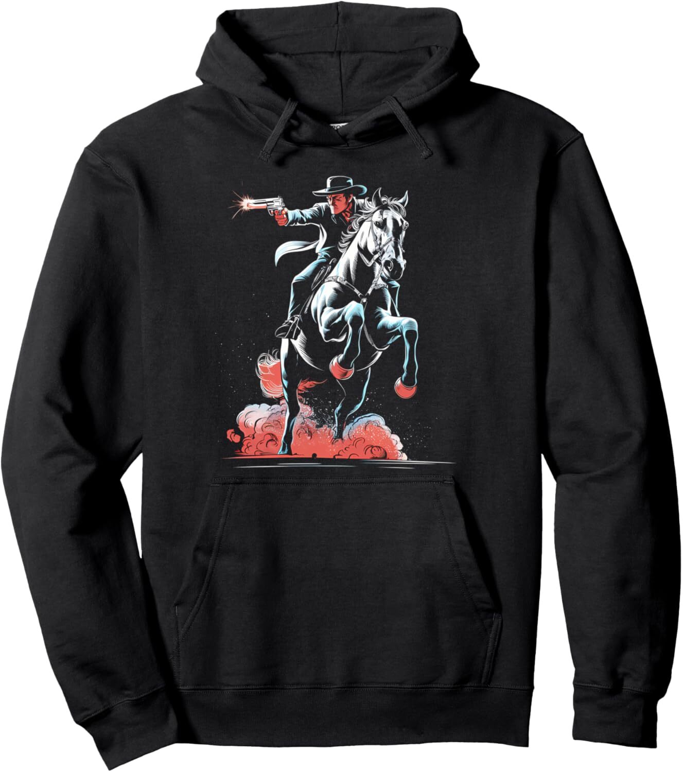 Hoodie for Mens Womens Cowboy Horseback Riding Western Rodeo Country Gifts Holiday Pullover Hoodie Graphic Hoodies sweatshirt Pullover Long Sleeve