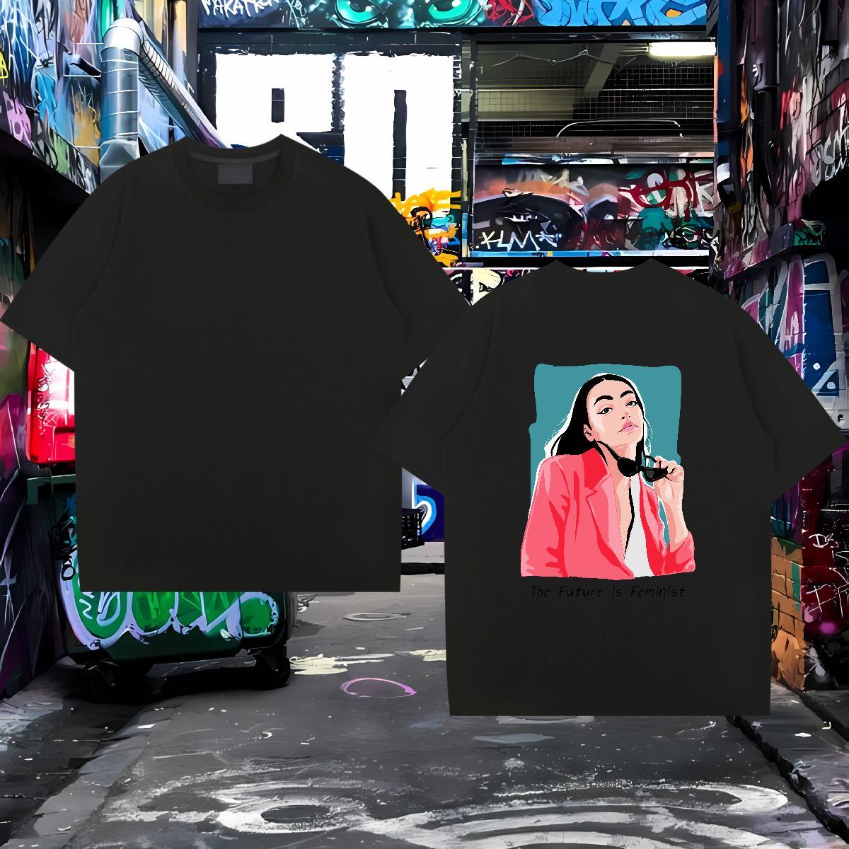 Unisex T-Shirts 230g Pure Cotton women Sports Casual Customized Breathable Crew Neck Couples T Shirts DIY Polos