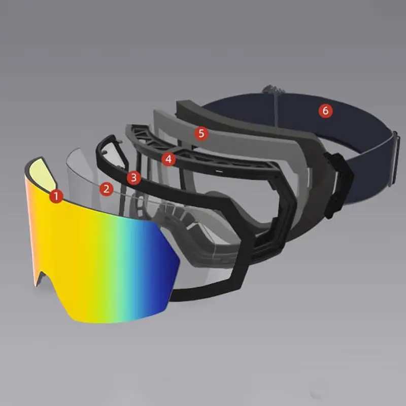 Ski goggles windproof bicycle goggles winter anti fog ski goggles ski face shields mens tactical goggles CL241010