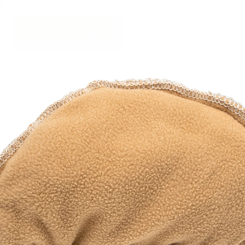 Knitted womens beret comfortable cotton winter bean wool lining loose suitable for autumn winter fashionable knitted duckbill hat 241007