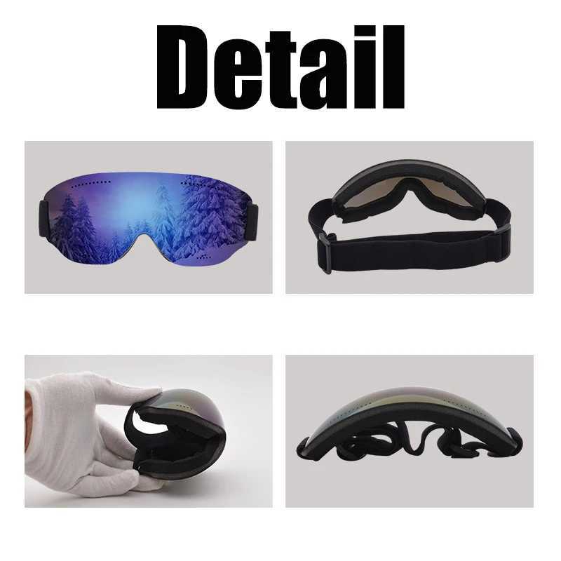 Professional REVO coated high-definition lens single-layer ski goggles UV400 anti fog ski goggles CL241010