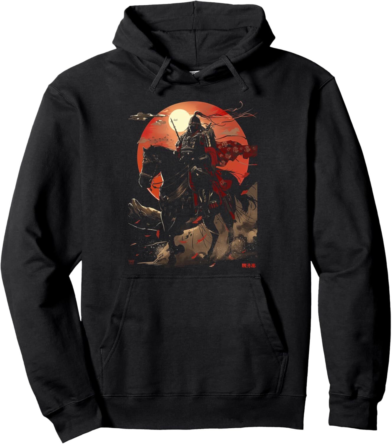 Hoodie for Mens Womens Samurai Warrior Striking Pose Epic Battle Art Print Pullover Hoodie Graphic Hoodies sweatshirt Pullover Long Sleeve