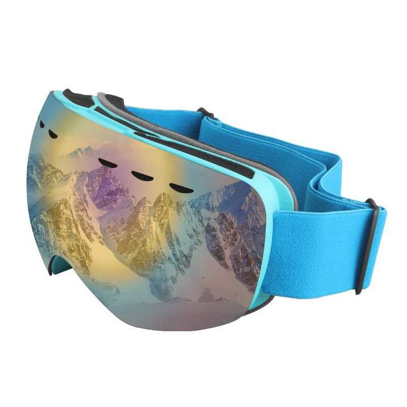 JSJM new ski goggles adult double-layer anti fog ski goggles winter outdoor sports goggles UV400 snowboard sled eyes CL241010