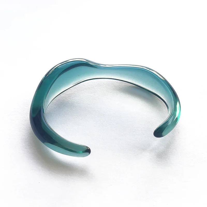 UJBOX 1PC Small Open Adjustable Acrylic Resin Bracelet Transparent Exquisite Bracelet Watch Jewelry Wholesale 241007