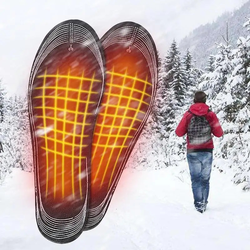 Winter Electric Heated Insoles USB Heating Feet Warmer Thermal Shoe Sock Pad Heated Insoles Warm Washable Full Foot Fever Unisex 241010