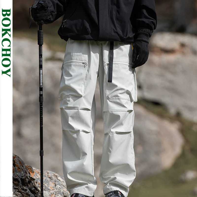 2024 Autumn New Large Pocket Loose Casual Mens Wear Anti Static Outdoor Waterproof Solid Color Mens Wear JLiz80621 W241009