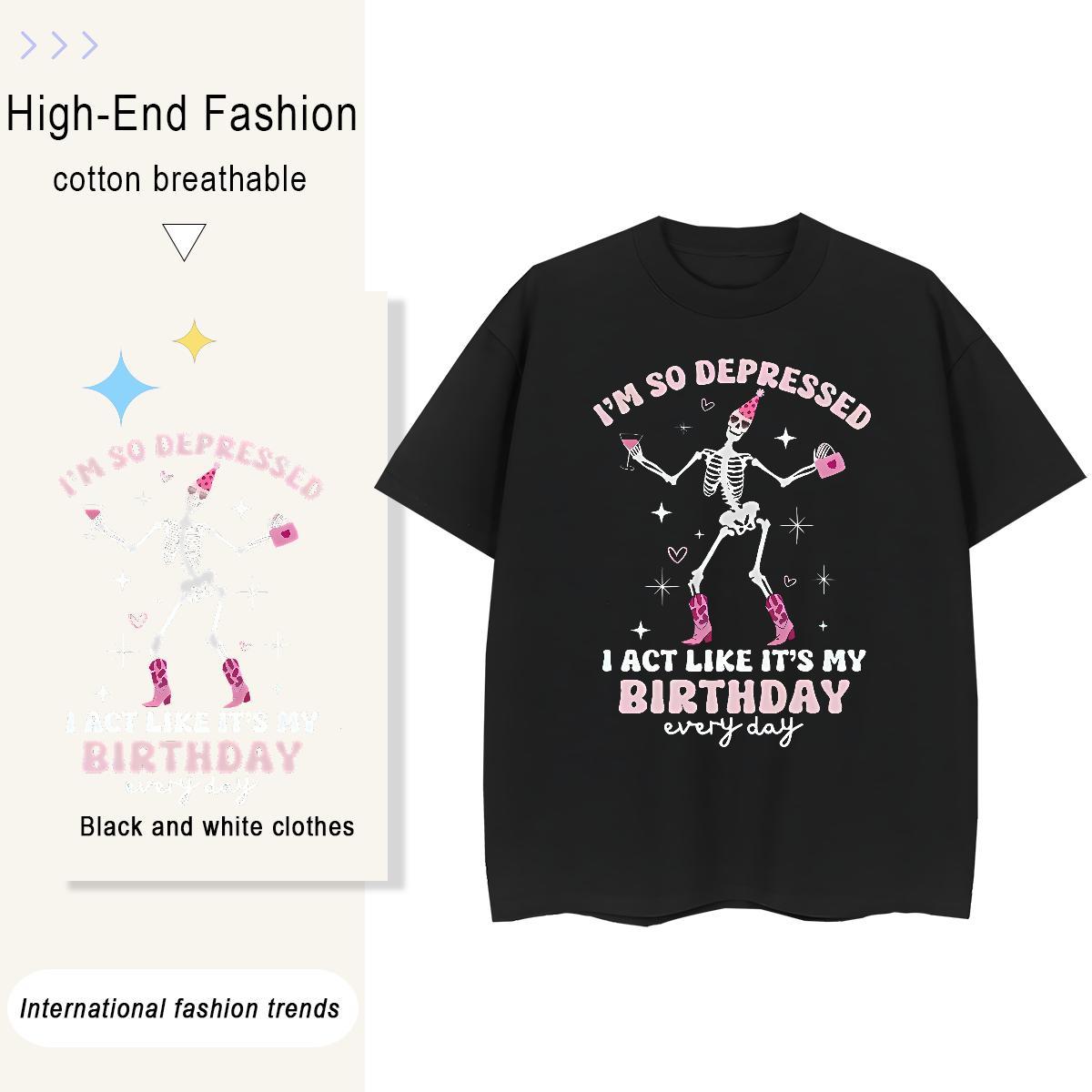 Fashion New T-Shirts for Women 100% Cotton 230g O-Neck Short Sleeve Hip Hop skull Couples T Shirts Brand Plus Size Custom Tee Shirt