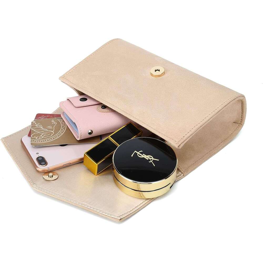 Women Evening Bag Dr Clutch Handbag Faux Suede Purse for Wedding