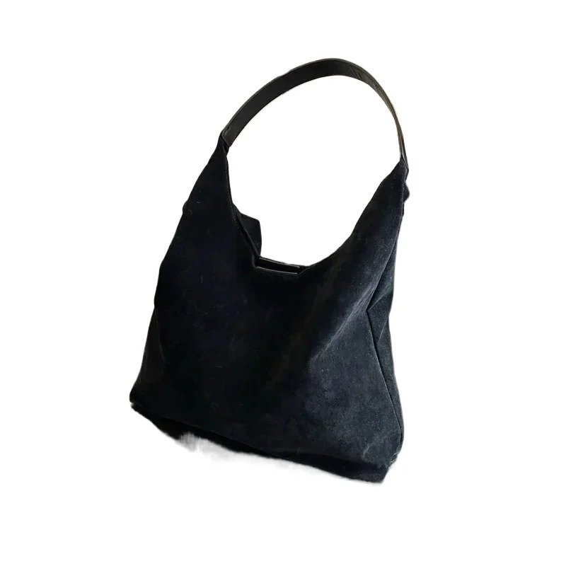 High quality soft skin friendly veet magnetic buckle large capacity fashionable womens shoulder bag 241008