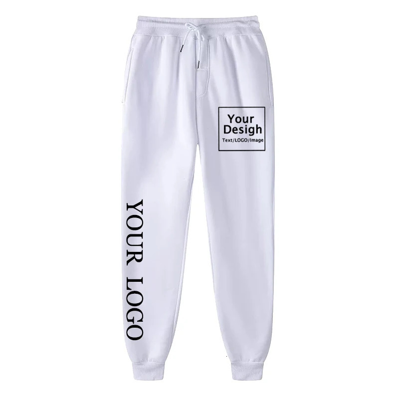 Customize your own n with Trouser text DIY pants casual sports mens jogging fashionable 241010