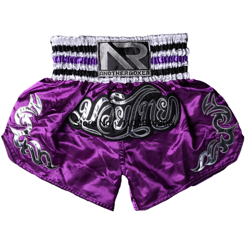 Boxing Shorts Muay Thai Shorts Satin Polyester Martial Arts MMA Clothing Men Women Kids Gym Workout Grappling Kickboxing Pants