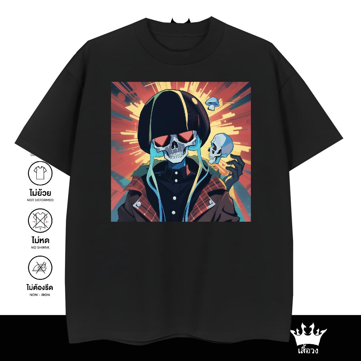 Designer T Shirts Men 230g Pure Cotton skull Street Casual Custom Big Size Breathable Couples T Shirts Classic Casual Tshirts