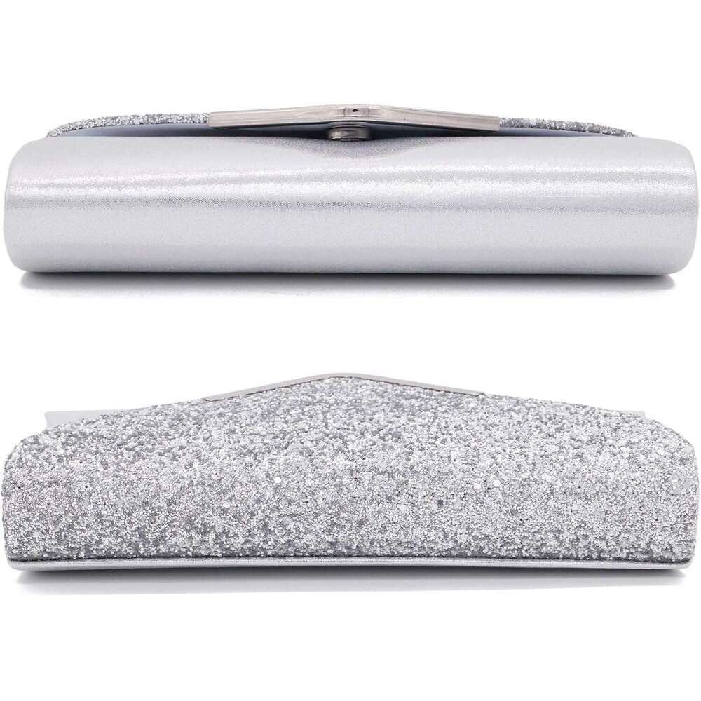 Sparkly Glitter Evening Envelop Clutches Shoulder Chain Bags Bridal Wedding Clutch Purse Wallet