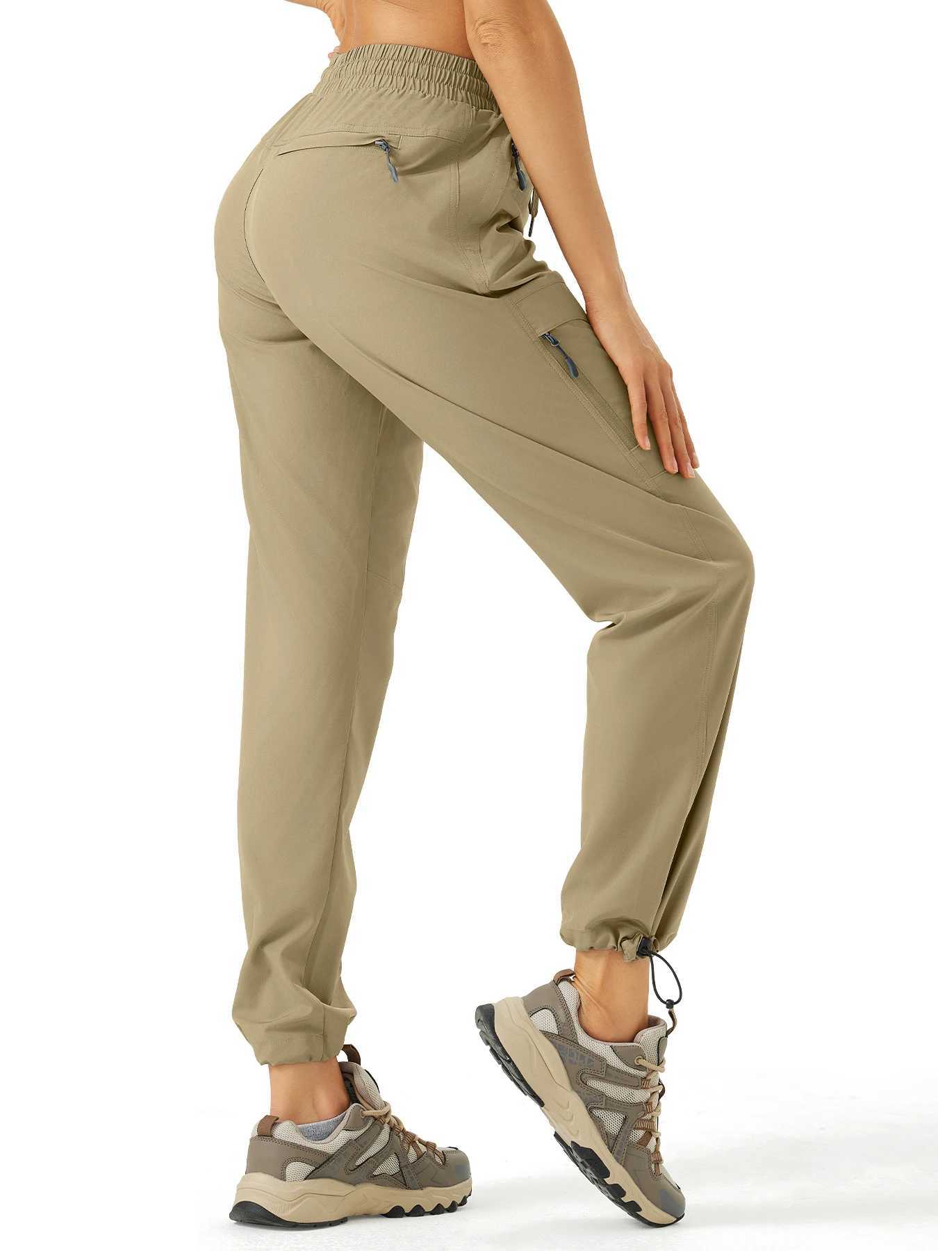Womens hiking pants quick drying UPF 50 travel golf pants lightweight camping work pants zipper pocket W241009