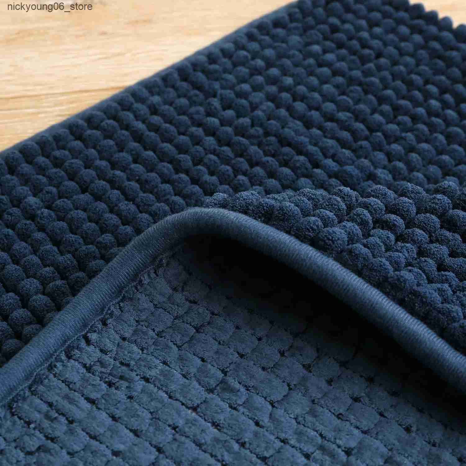 Non-Slip Bath Mats Luxury Super Soft Chenille Shaggy Bathroom Mat Bath Carpets Solid Color Non Slip Absorbent Bathroom Carpet Foot Mat L240910