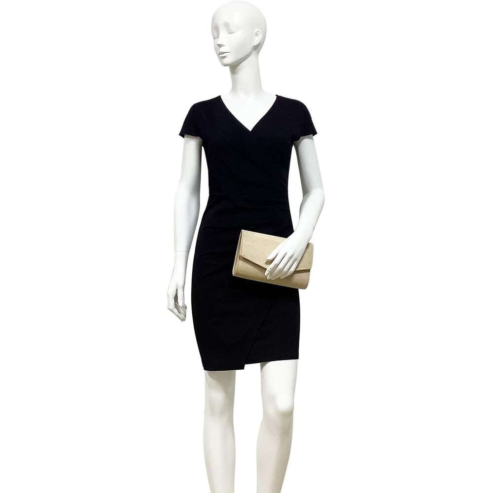 Women Evening Bag Dr Clutch Handbag Faux Suede Purse for Wedding
