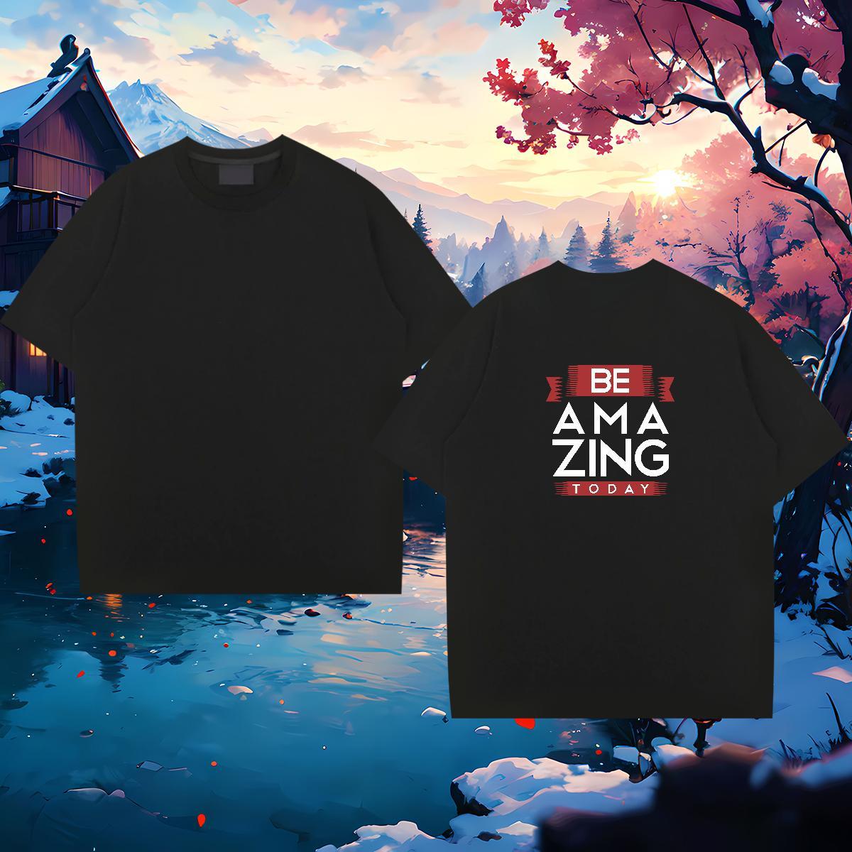 Soft Men T Shirts 230g Cotton letter Daily Wear Plus Size Custom Breathable Short Sleeve Mens Tshirts Classic Casual Polos