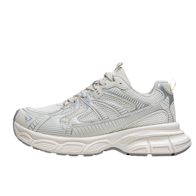 2024 Four Seasons Men's and Women's Thick Bottom Mesh Sports and Leisure Chunky Shoes