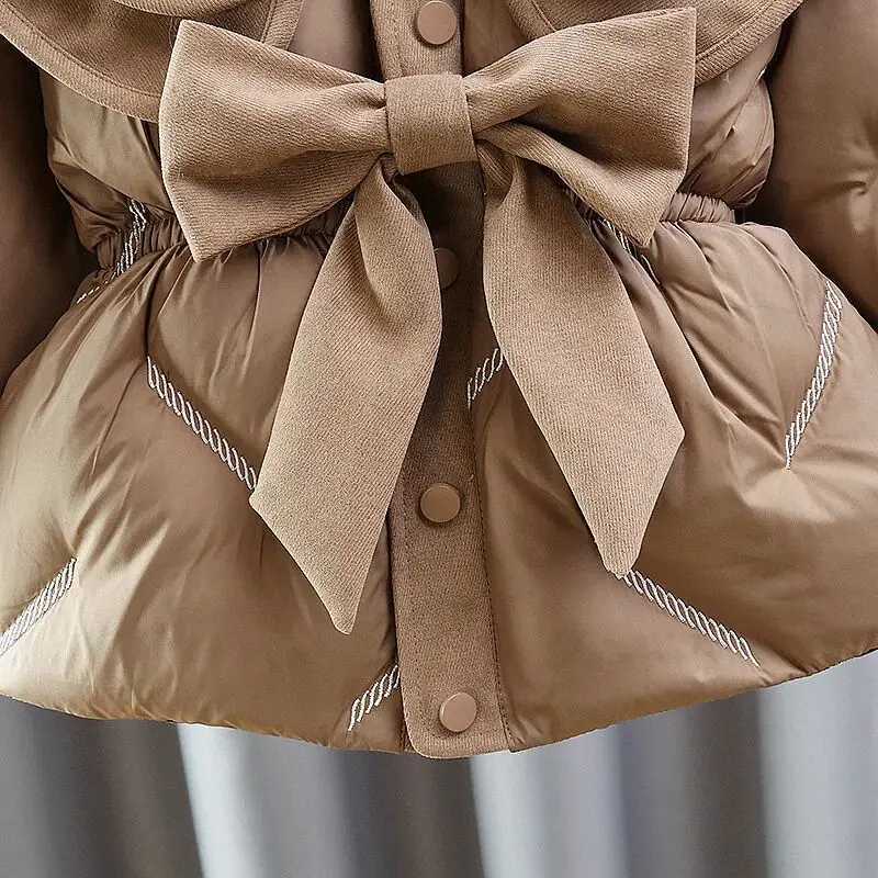 Down Coat Baby girl warm winter coat thick fashionable jacket girl coat childrens clothing H241010