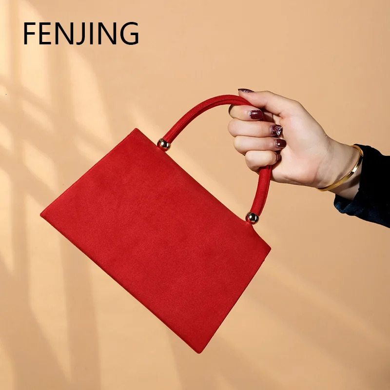Elegant fashionable and shiny Corduroy dinner bag for women wedding handbag party and dance cross body bag for women red top handbag 241008