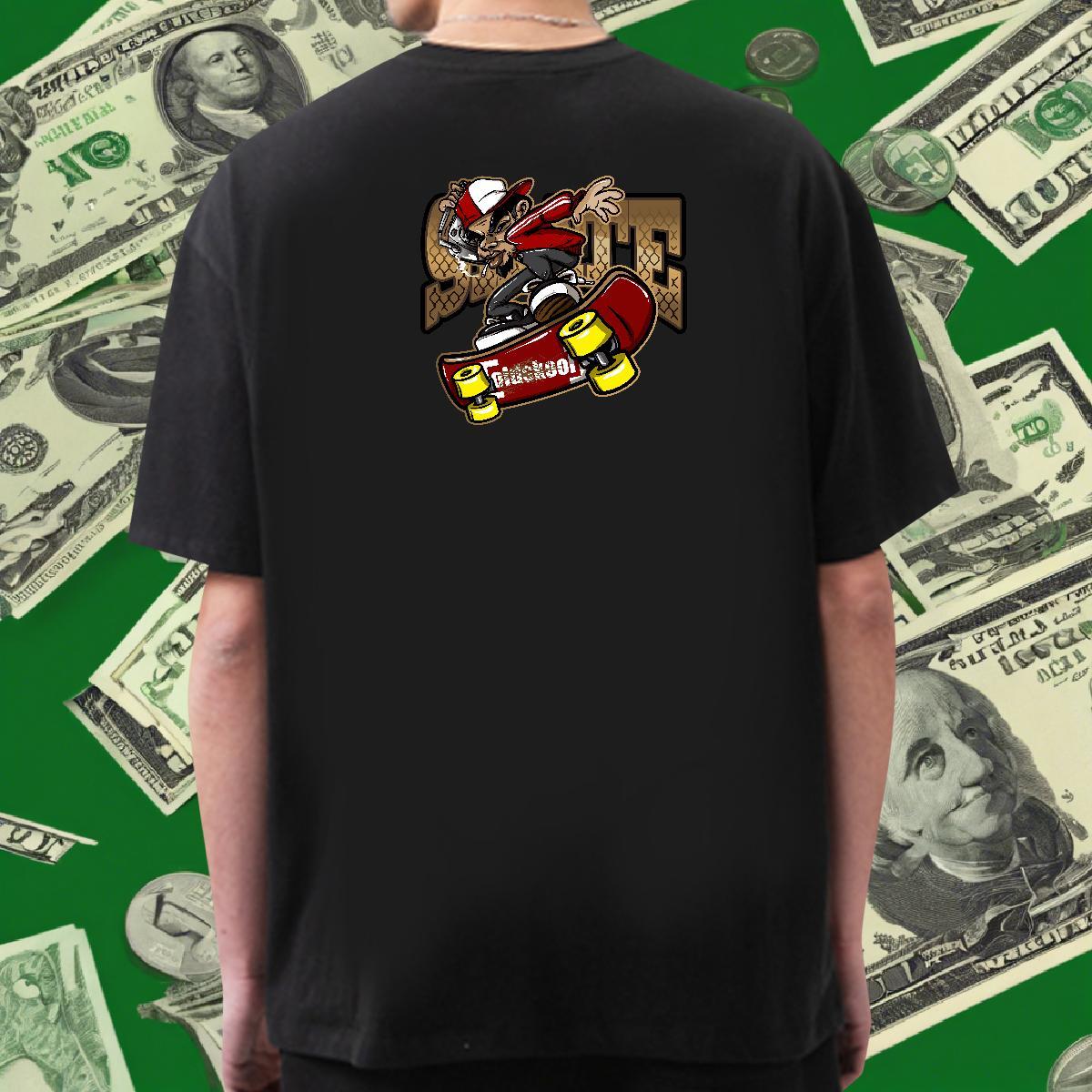 High Quality Mens T Shirts 100% Cotton 230g character Street Custom Cartoon Crew Neck Breathable Men Clothes T-Shirt 2024 Designer Tops Shirt