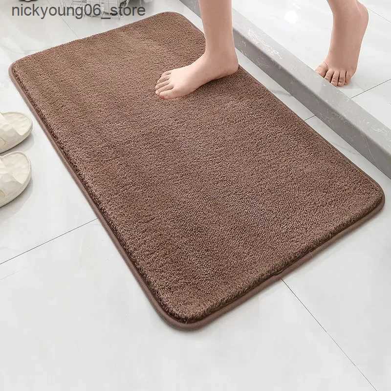 Non-Slip Bath Mats Fluffy Bathroom Bath Mat Anti-slip Bath Carpets Doormat For Toilet Absorbent Floor Rug Beside Bathtub Wash Basin Washable L240910