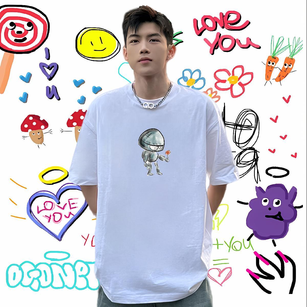 Popular Man T Shirts 100% Cotton 230g ET Home Outdoor Oversized Breathable Men Clothes T-Shirt Wholesale Tees Shirts