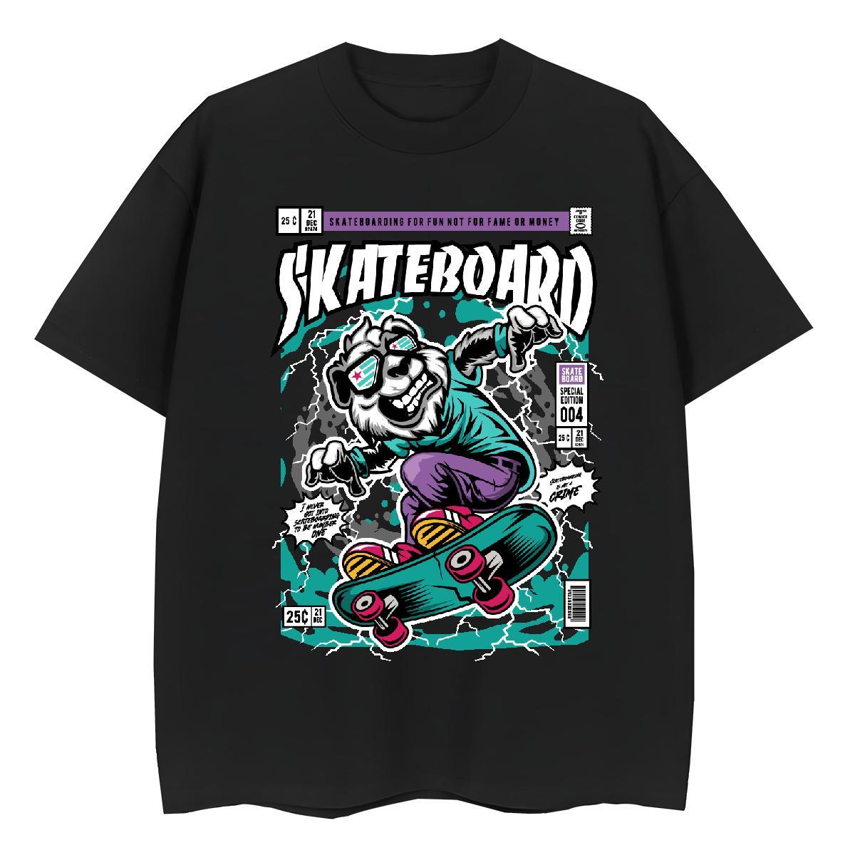 High Quality T-Shirts 230g Cotton skateboarding Sports Casual Custom Printing Crew Neck Tshirt for Man Woman New Designer Tee Shirt