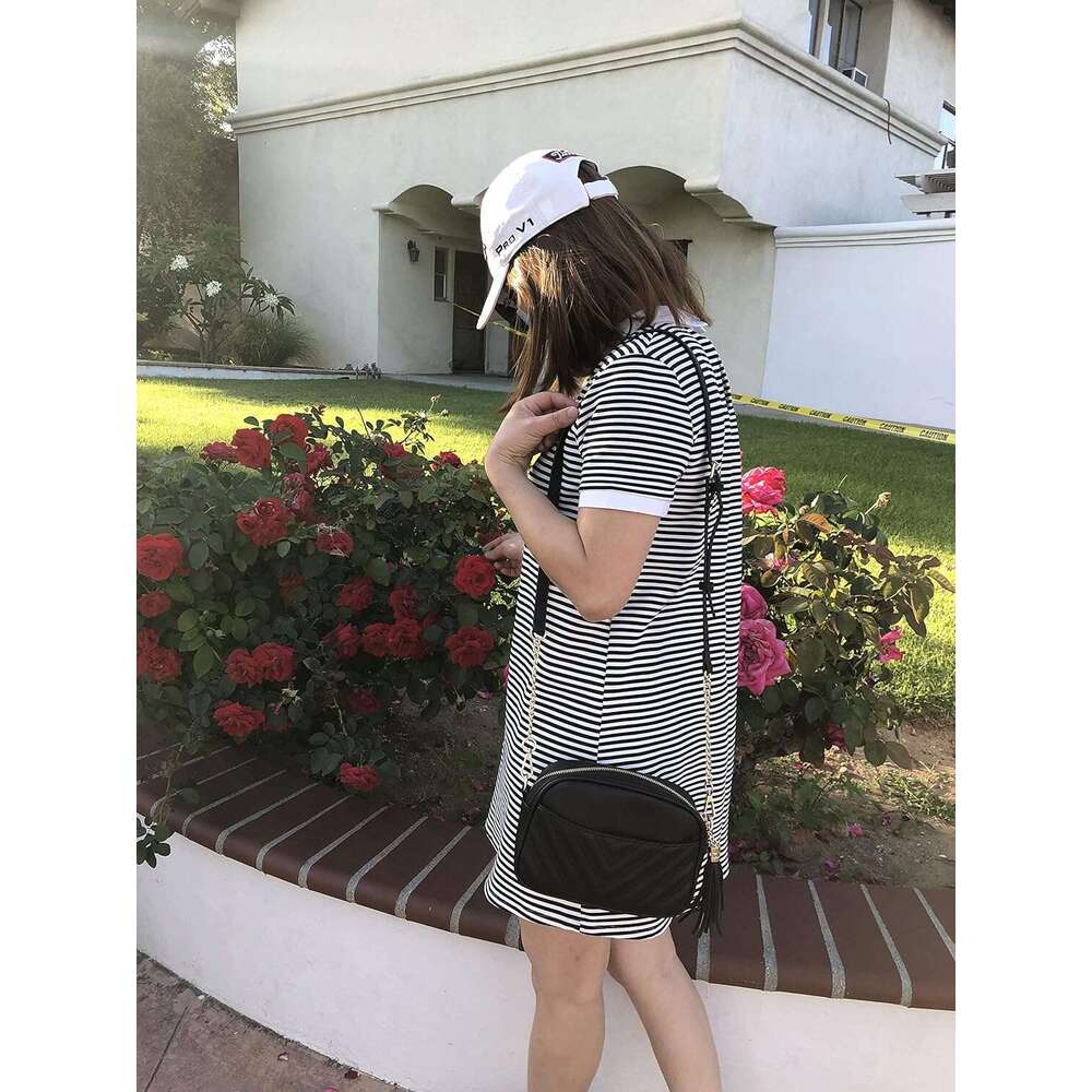 Quilted Crossbody Bag, Trendy Design Shoulder Purse