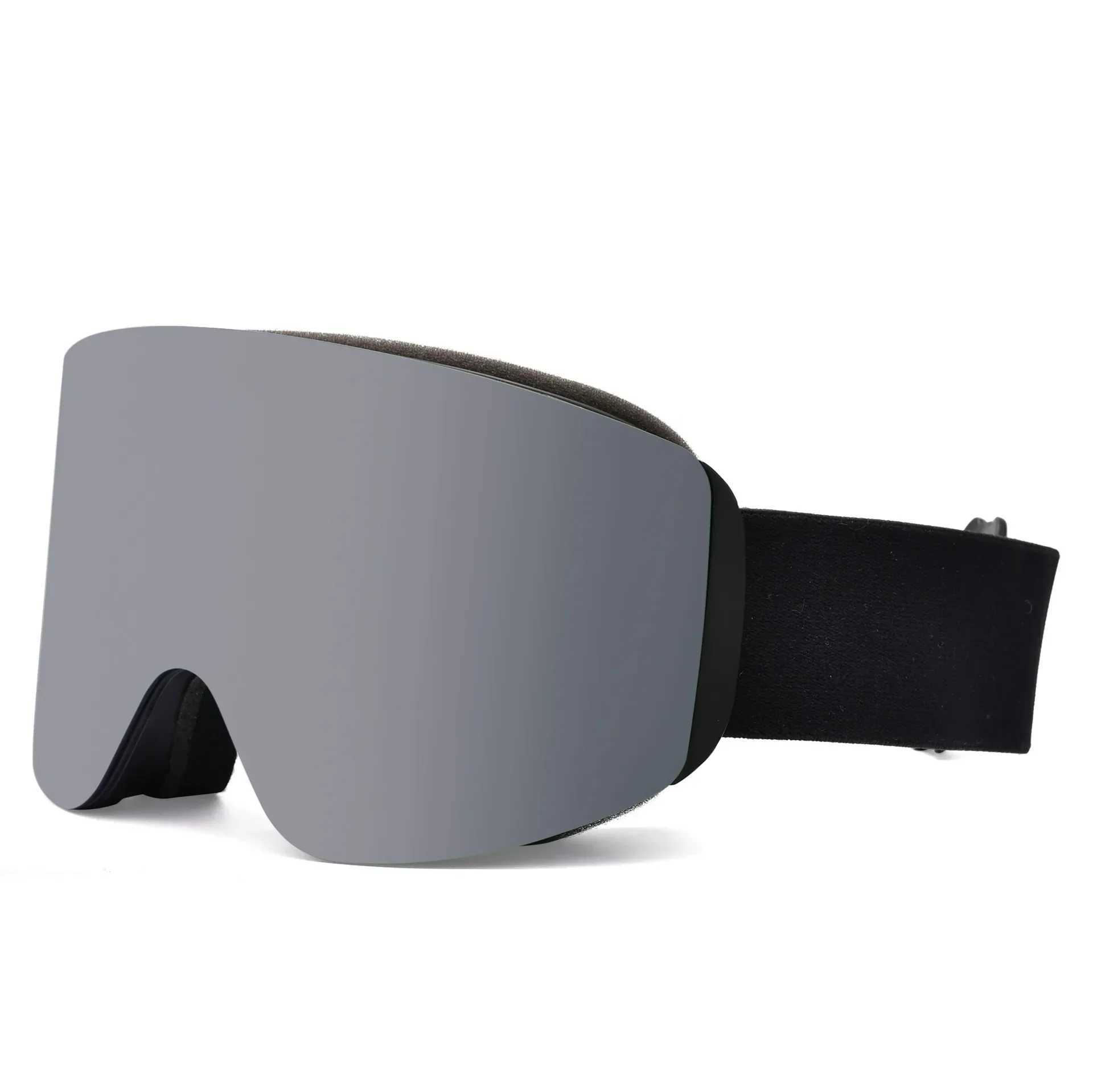 New adult skiing goggles 2025 womens outdoor magnetic absorption anti glare mountain goggles anti fog sports skiing goggles CL241010