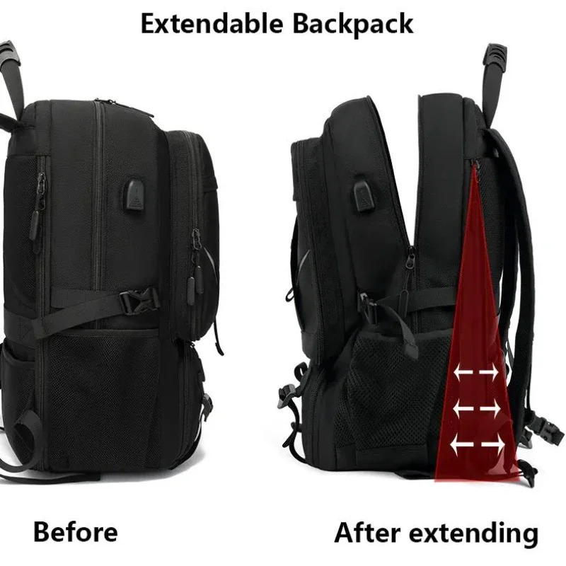 50L 80L Large Travel Backpack Mens Independent Shoes Company Business Bag Outdoor Sports Waterproof Black Storage 241008