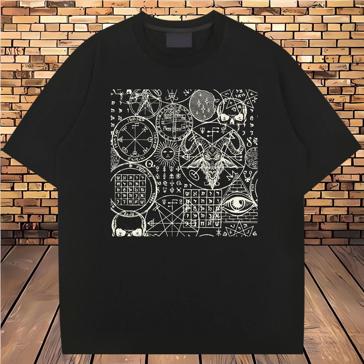 Cool Design T-Shirts 230g 100% Cotton skull Street wear Hip Hop Cartoon Printing M-4XL Breathable Short Sleeve Men Tops Tees 2024 Polos