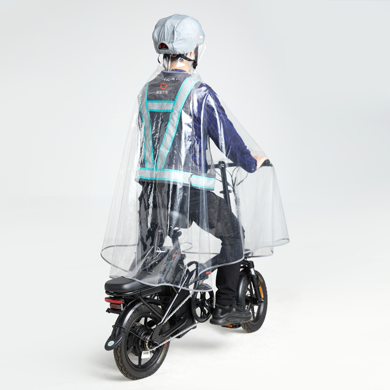 Lightweight electric bike raincoat portable storage, worry free riding