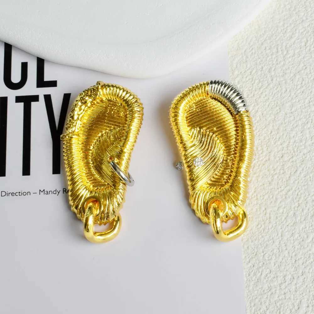Dangle Chandelier Exaggerated metal gold-plated earrings womens shaped pendant fashionable jewelry vintage statementcessories H241010